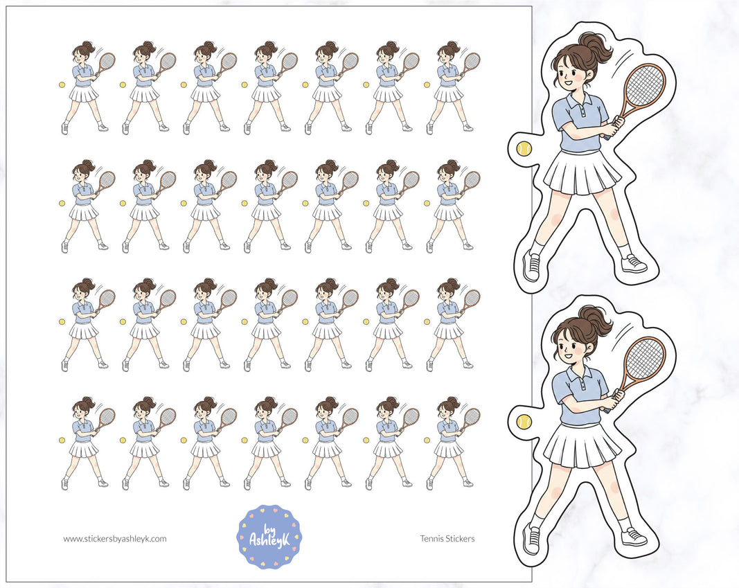 Tennis Planner Stickers
