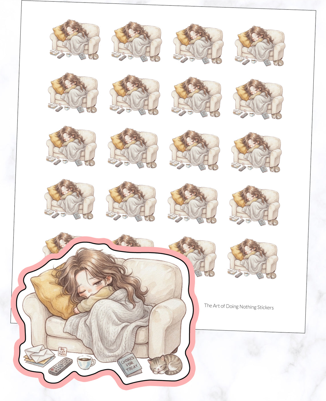 The Art of Doing Nothing Planner Stickers