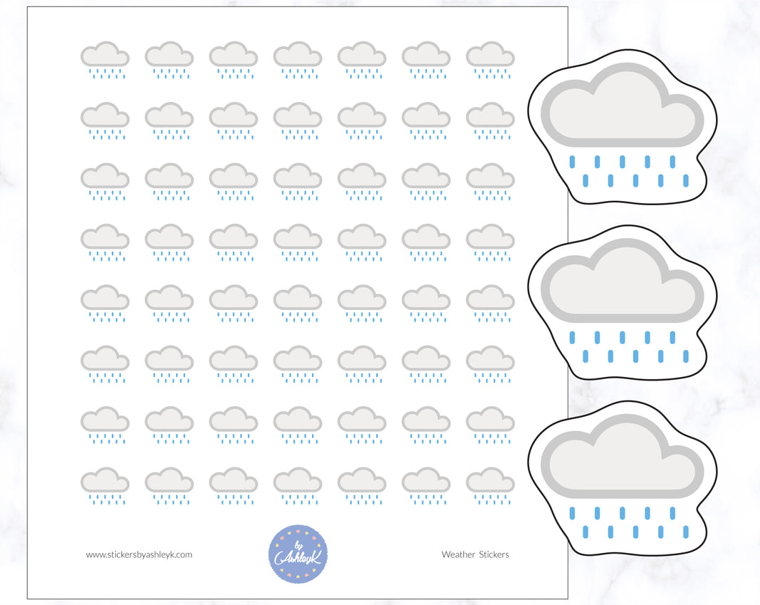 Rain Weather Stickers