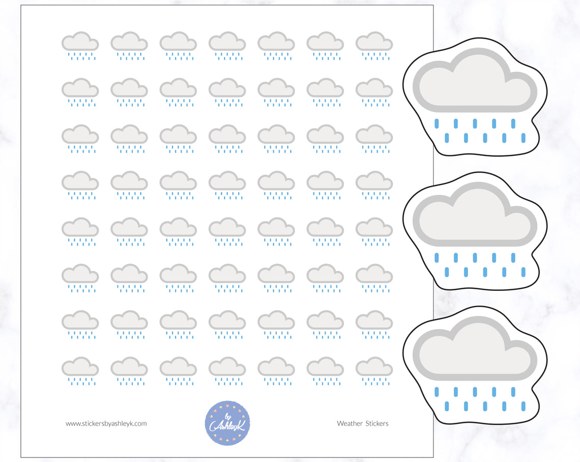 Rain Weather Stickers