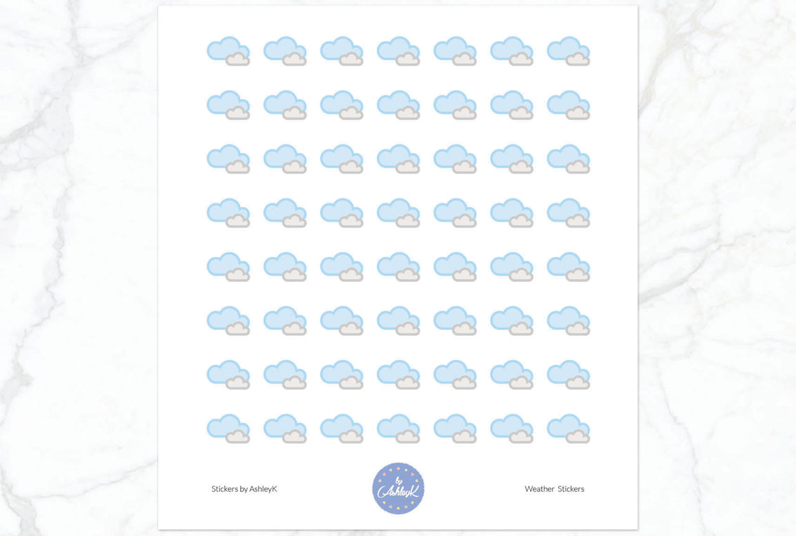 Cloudy Weather Stickers
