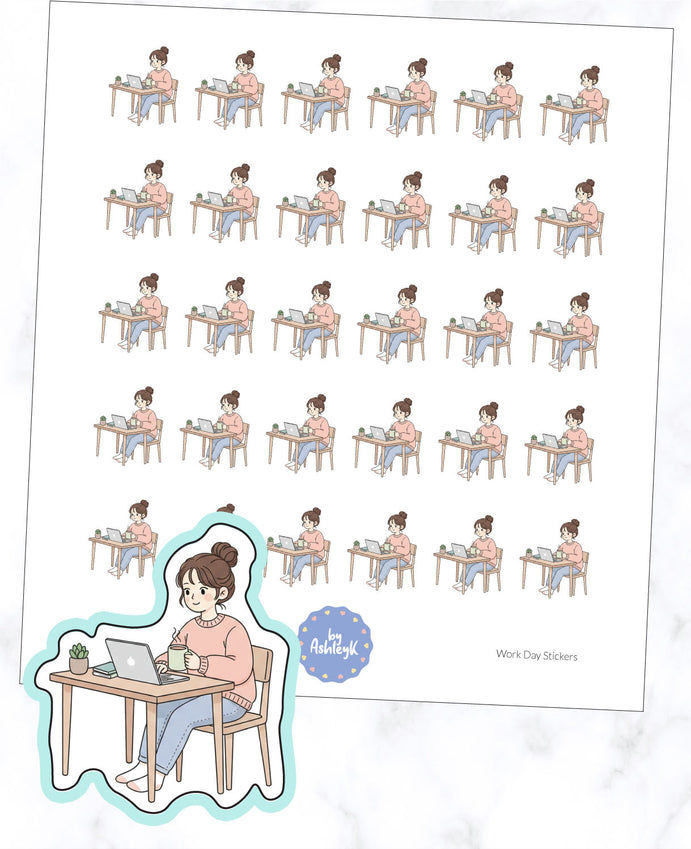 Work Day Stickers