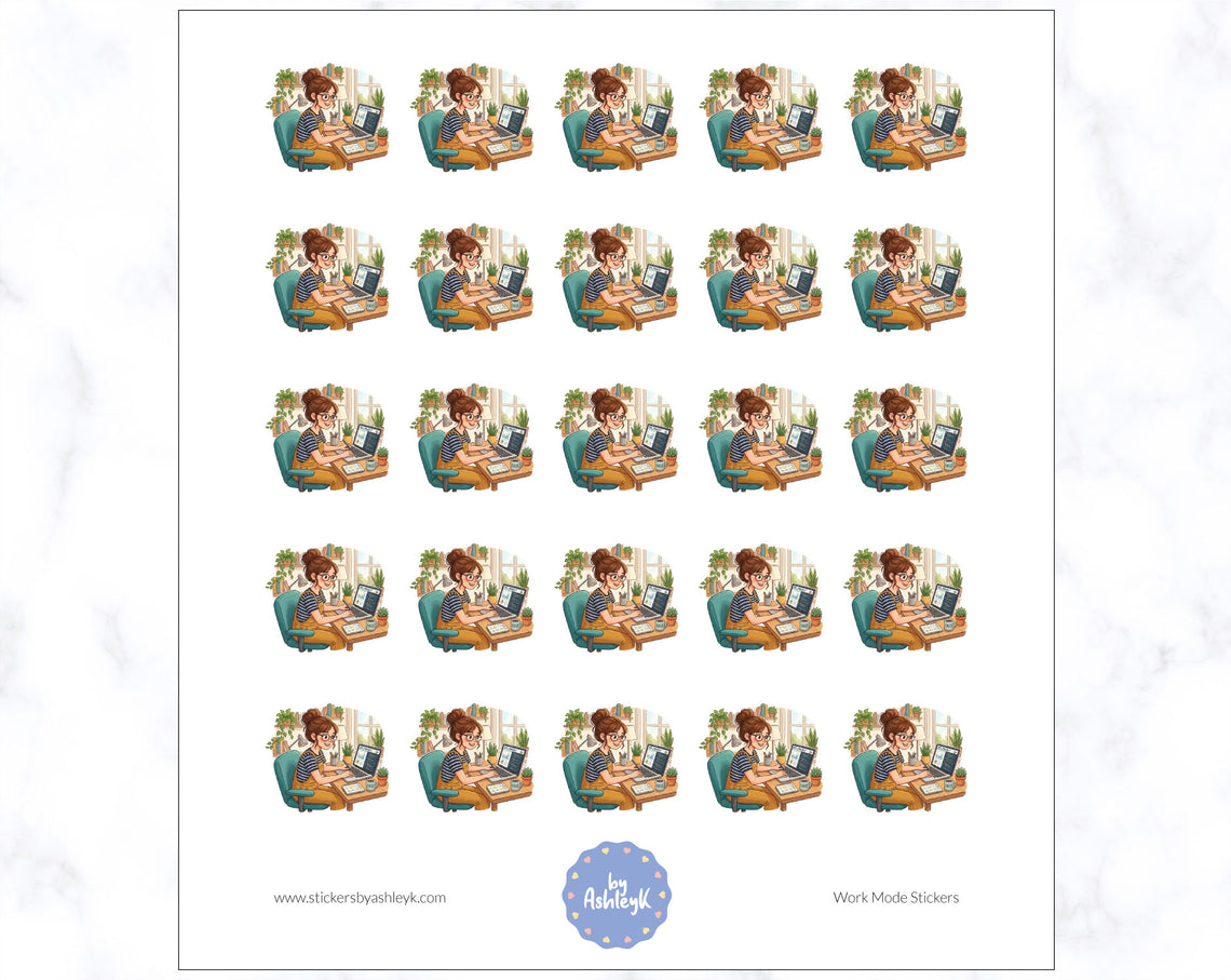 Work Mode Planner Stickers