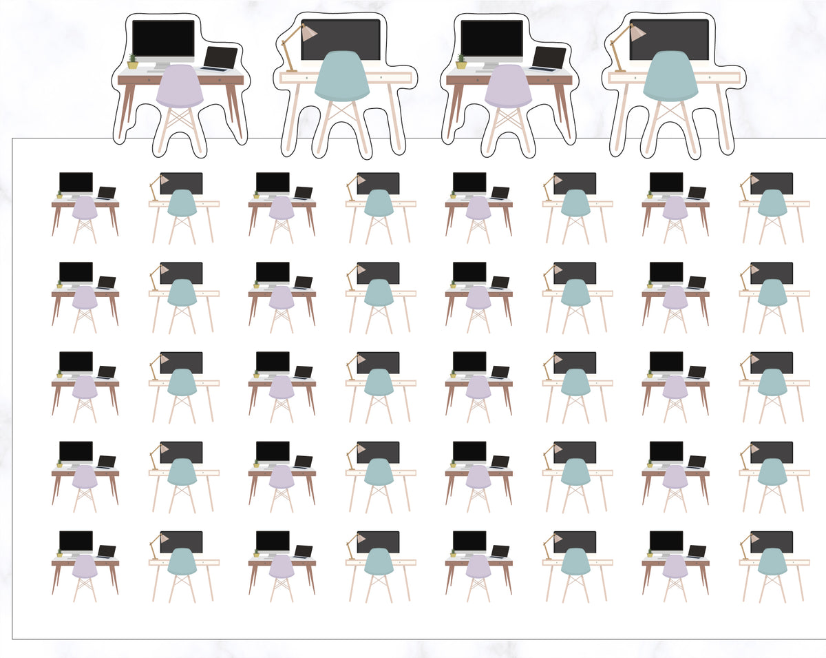 Work and Study Stickers – Stickers by AshleyK