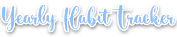 Yearly Habit Tracker Stickers