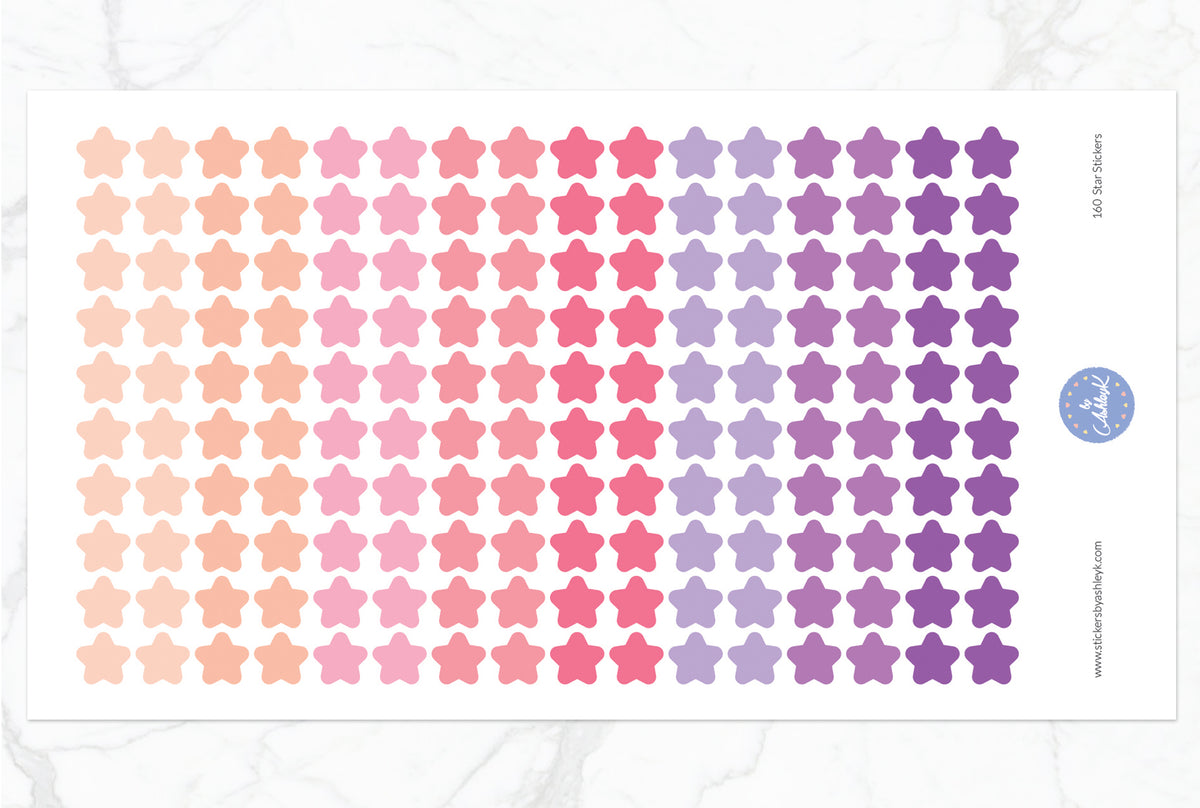 160 Star Stickers – Stickers by AshleyK