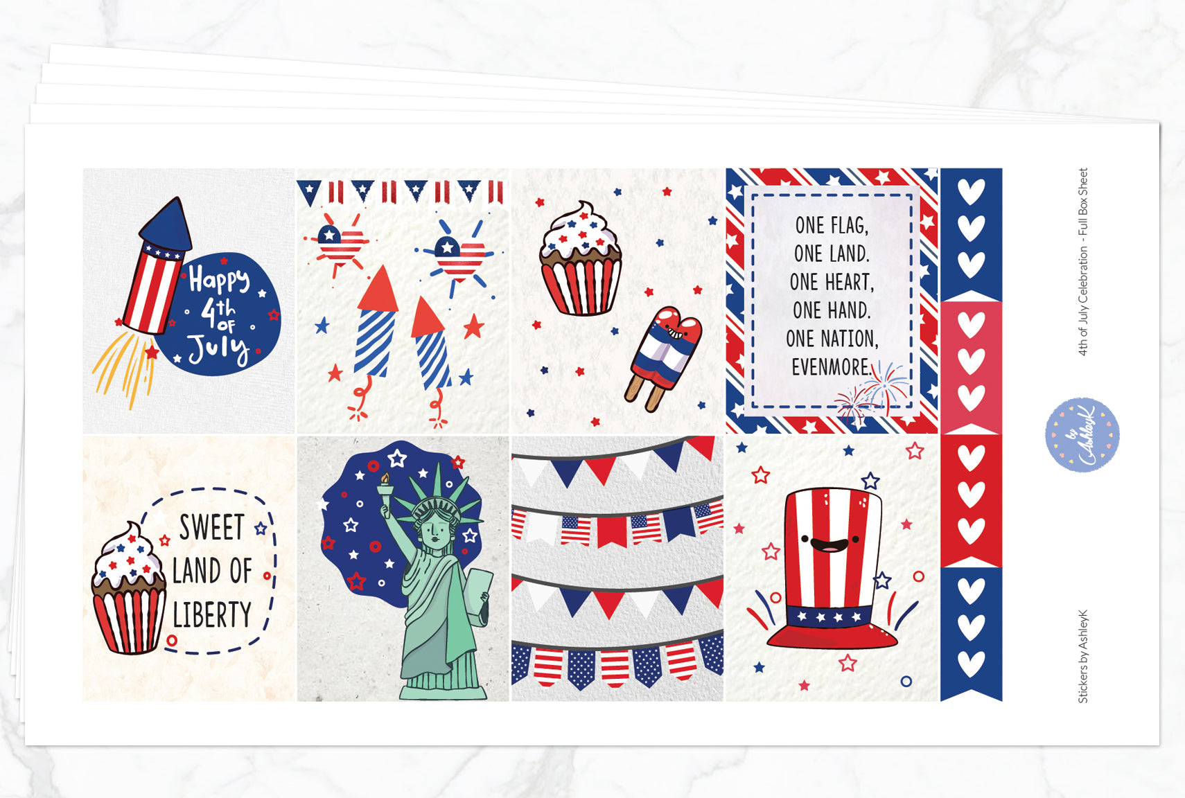 4th-of-july-celebration-weekly-kit-erin-condren-planner-stickers-stickers-by-ashleyk for Free Printable 4th Of July Stickers 4th of July Celebration Weekly Kit - Erin Condren Planner Stickers – Stickers by AshleyK for Free Printable 4th Of July Stickers