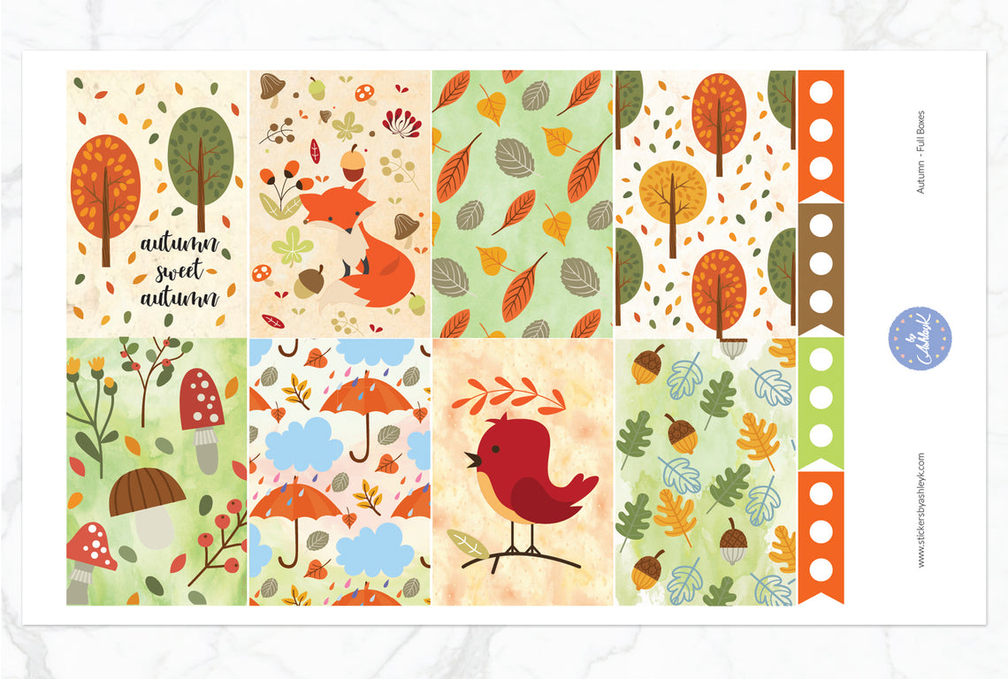 Autumn Weekly Kit  - Full Box Sheet