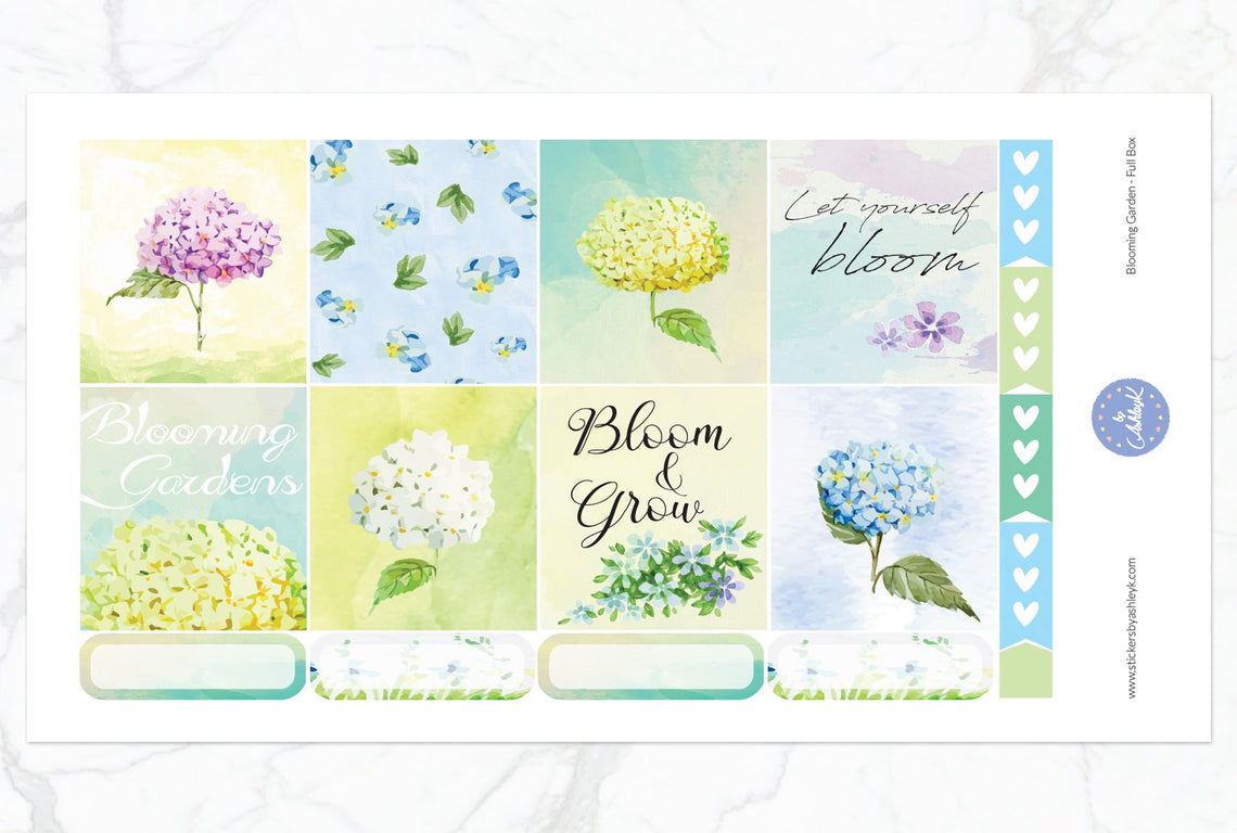 Blooming Garden Weekly Kit  - Full Box Sheet