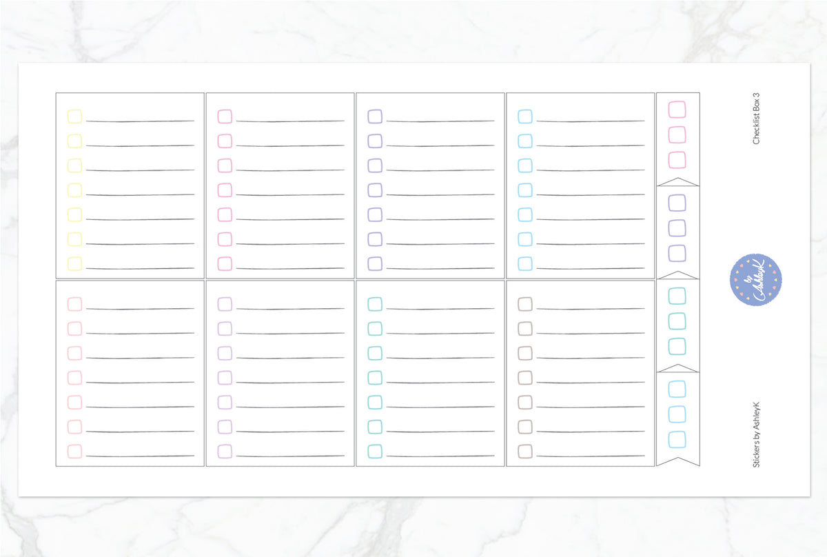 Check Box Planner Stickers – Stickers by AshleyK