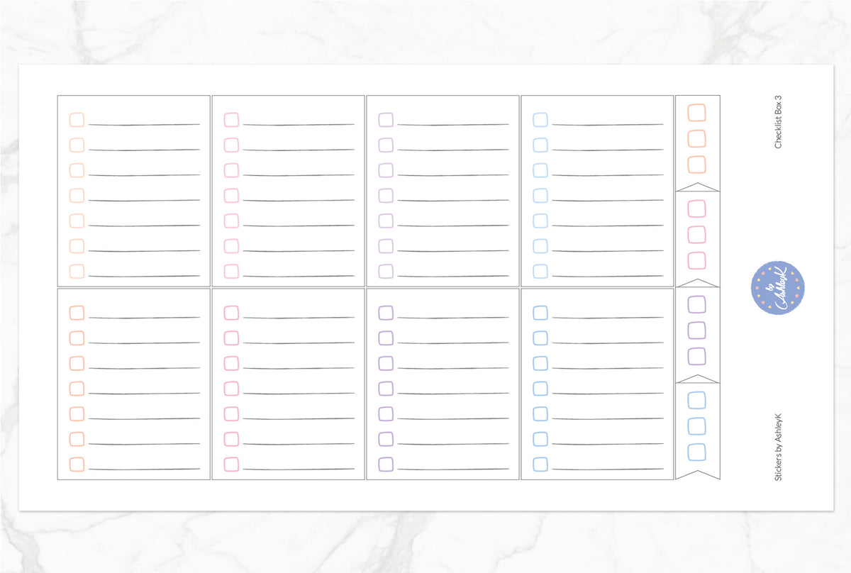 Check Box Planner Stickers – Stickers by AshleyK