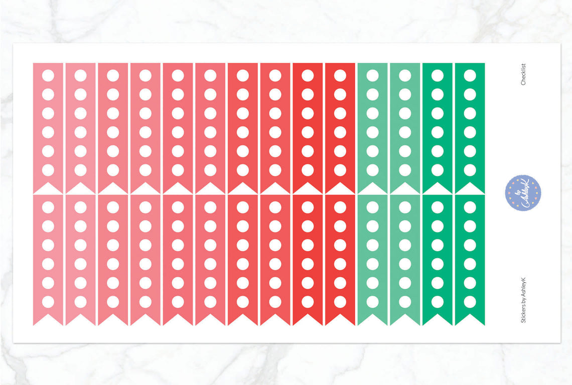 Checklist Stickers - Watermelon