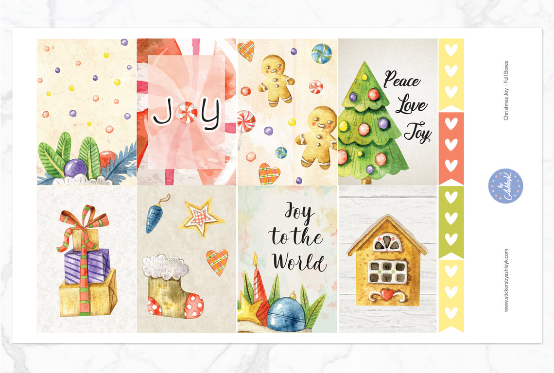 Christmas Joy Weekly Kit  - Full Box Sheet