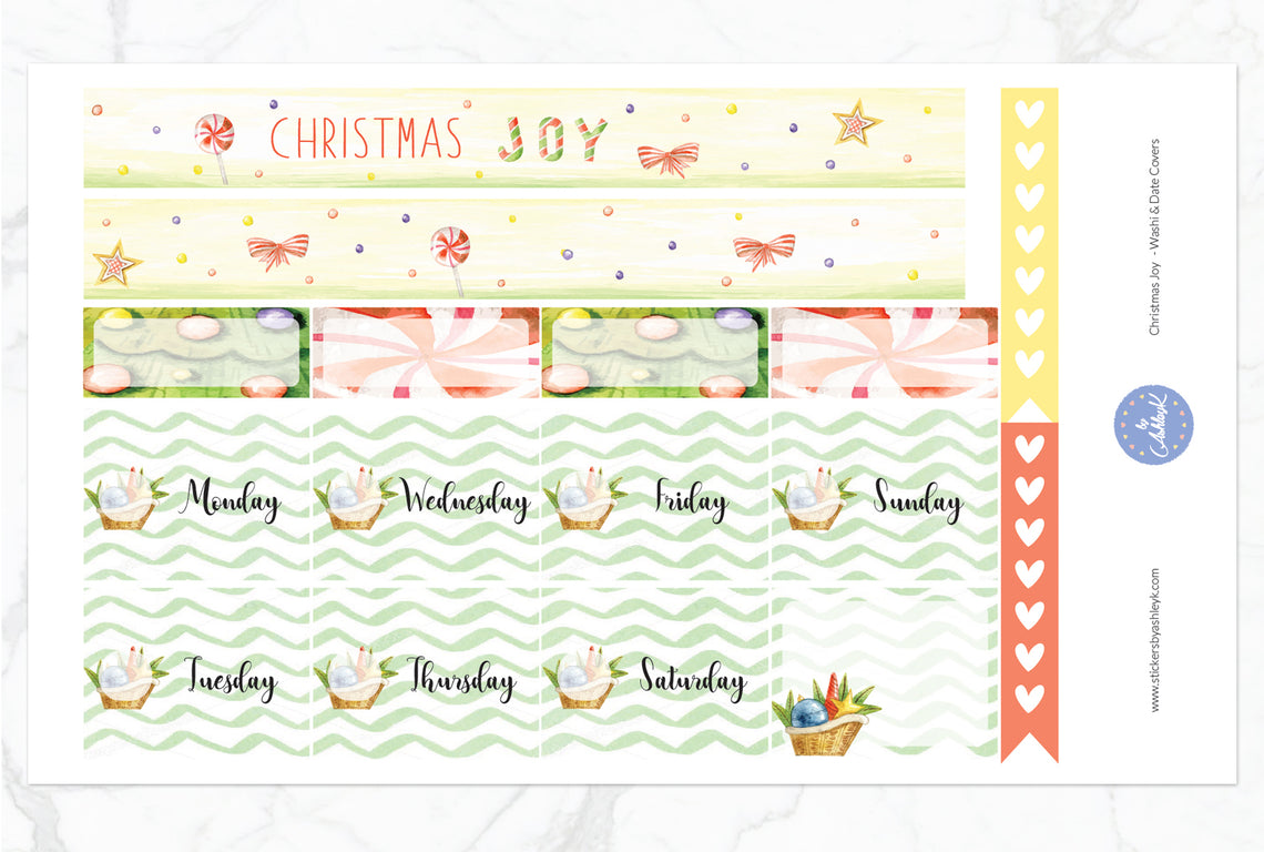 Christmas Joy Weekly Kit  - Washi Sheet