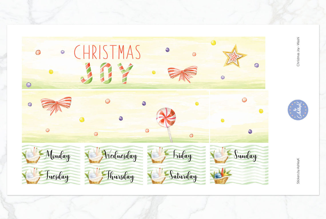 Christmas Joy - Washi Sheet
