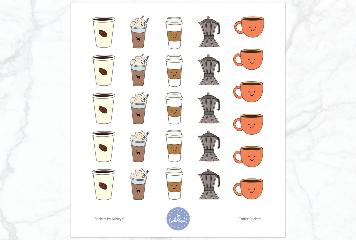 Coffee Stickers - Mixed