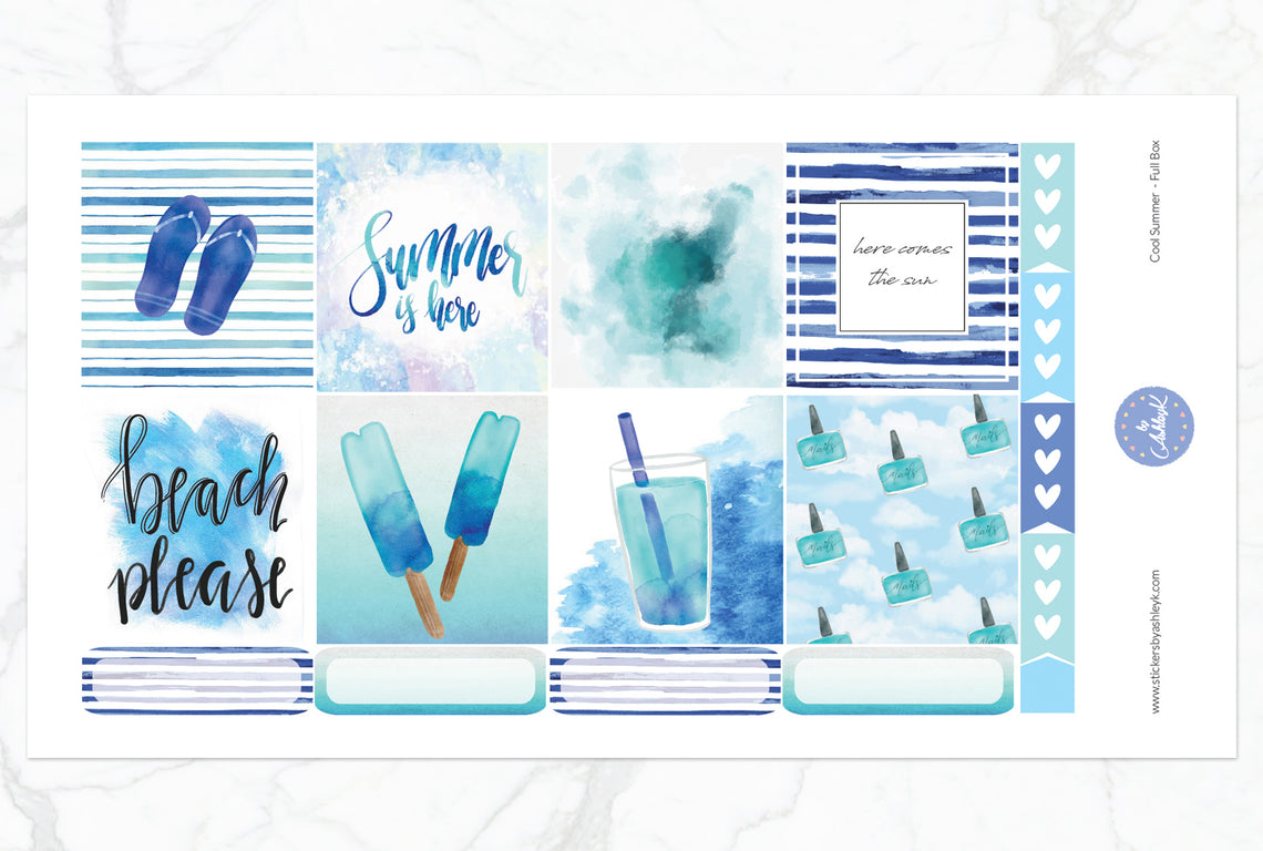 Cool Summer Weekly Kit  - Full Box Sheet
