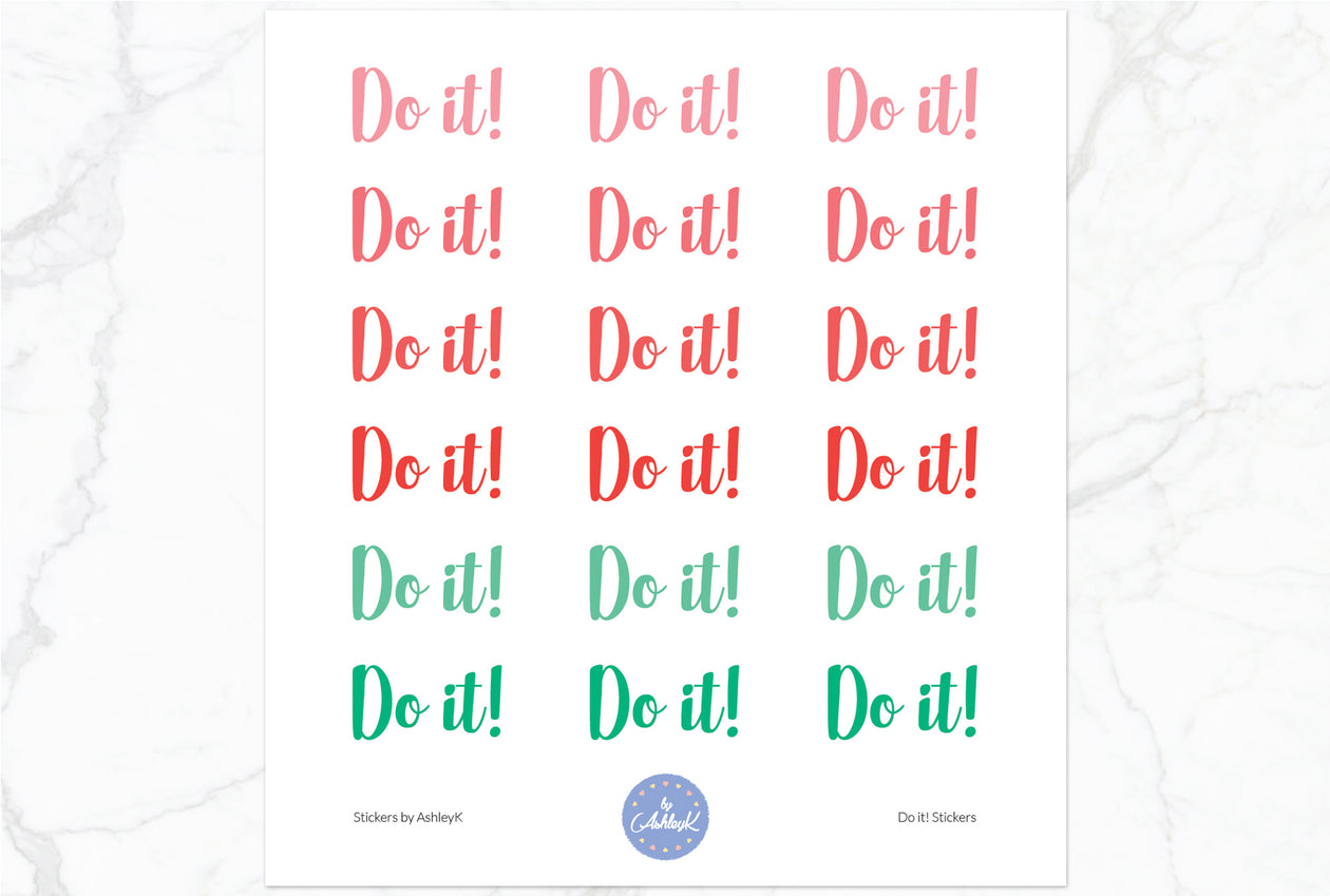 Do it Stickers - Watermelon