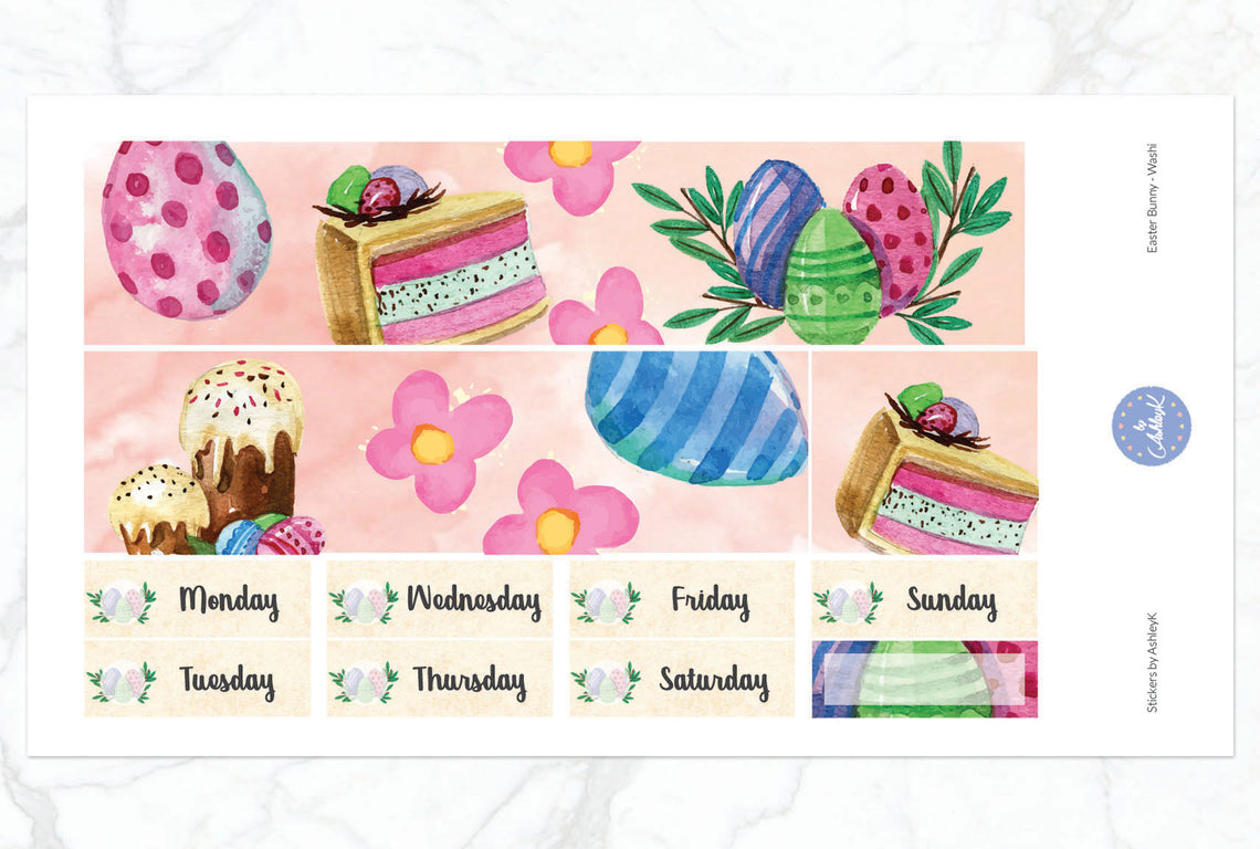 Easter Bunny - Washi Sheet