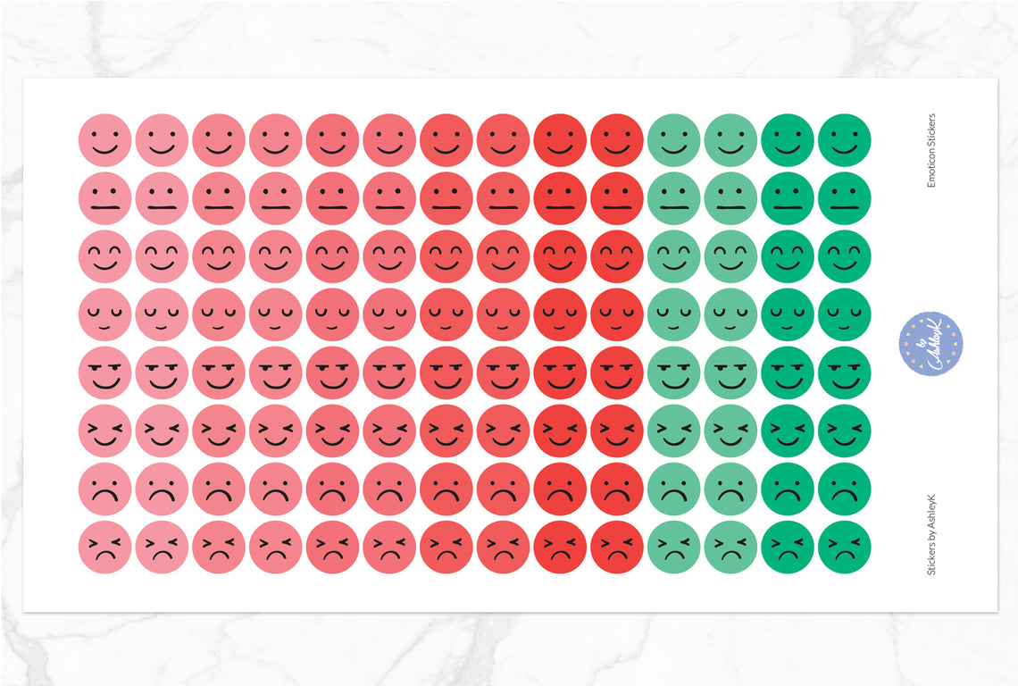 Emoticon Stickers - Watermelon