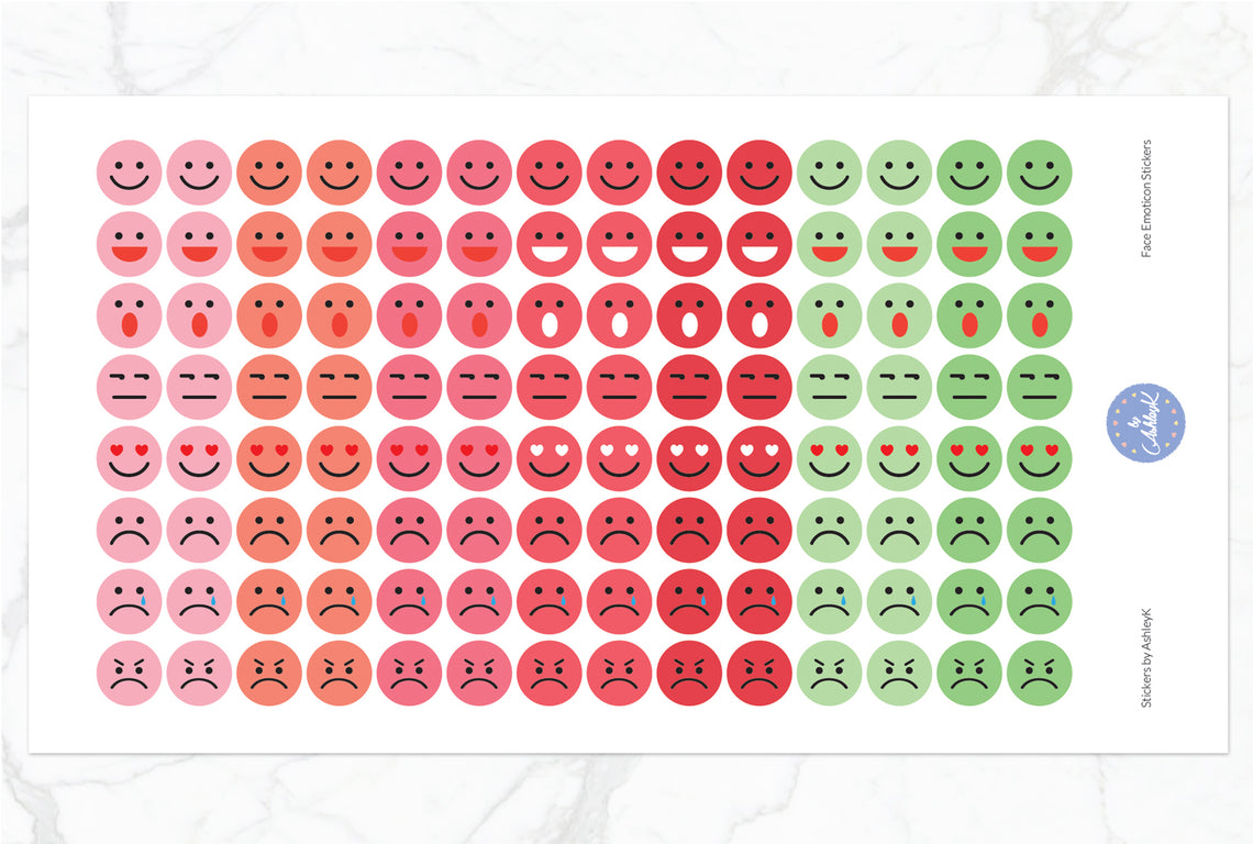 Emoticon Stickers - Strawberry