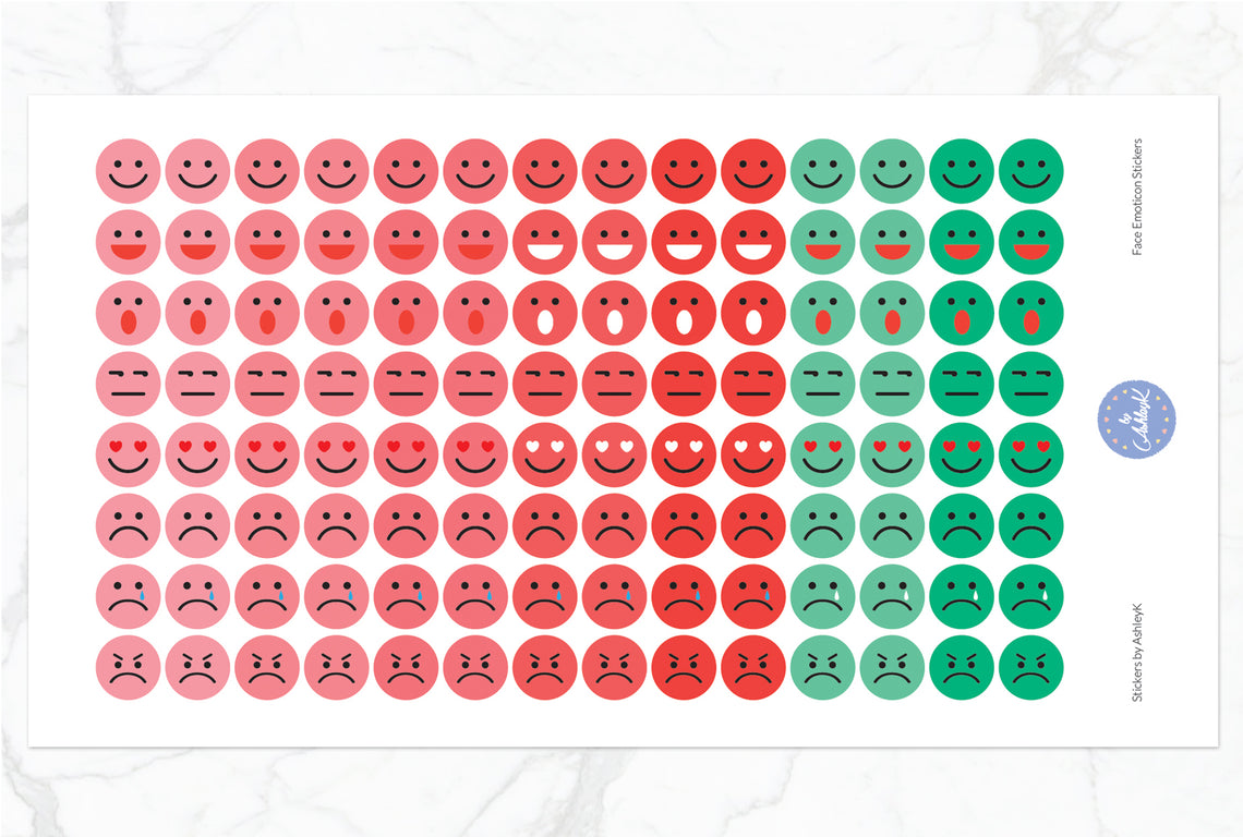 Emoticon Stickers - Watermelon