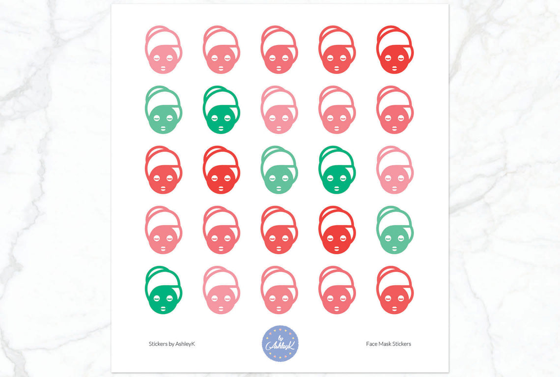 Face Mask Stickers - Watermelon