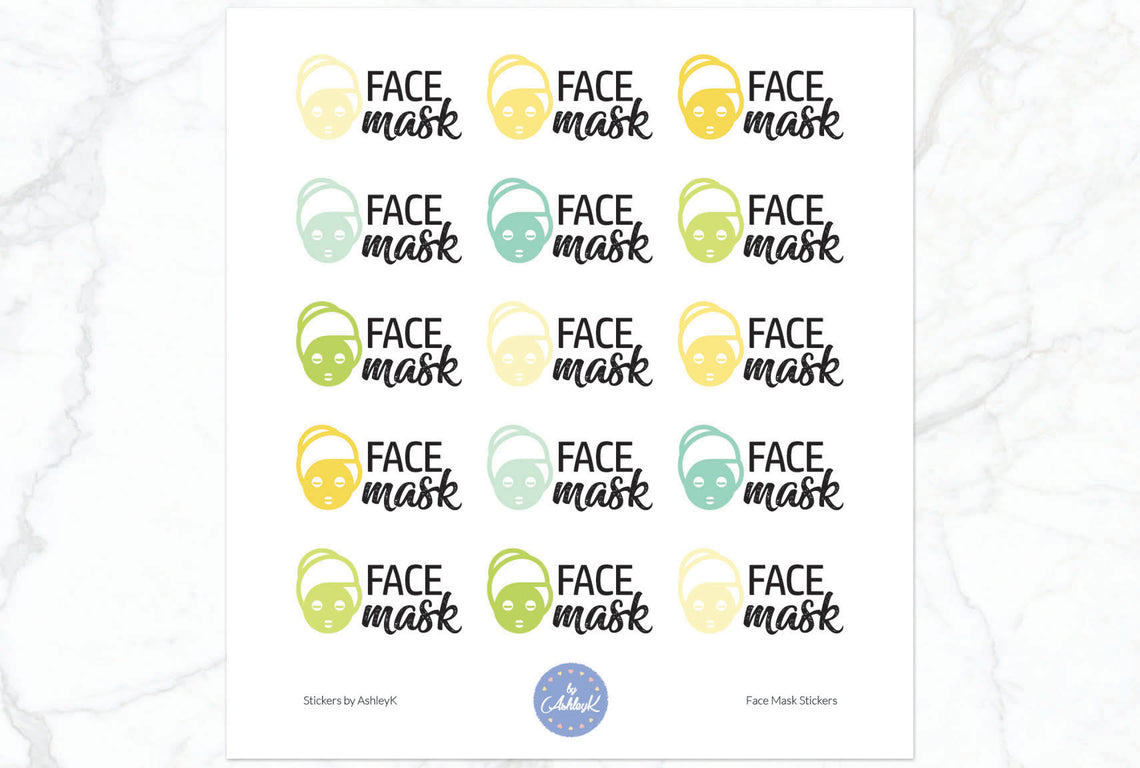 Face Mask Stickers - Lemon&Lime