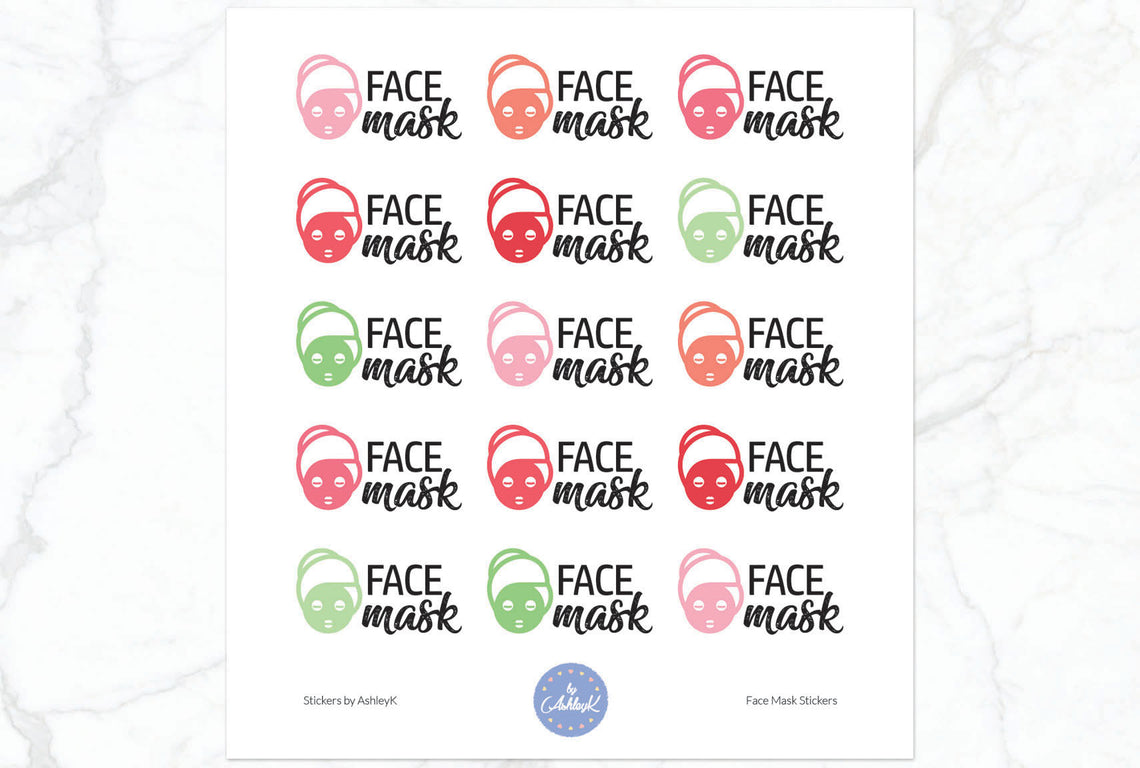Face Mask Stickers - Strawberry