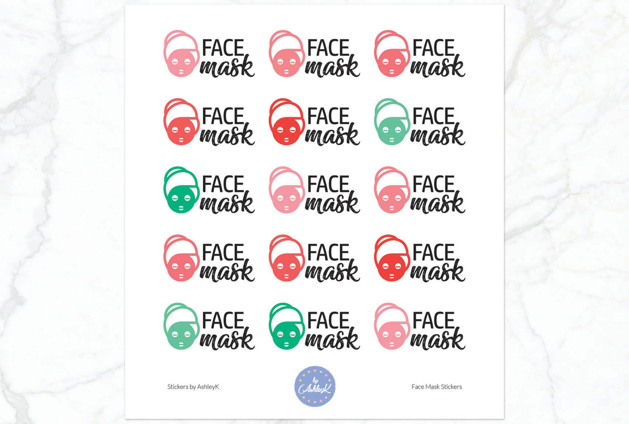 Face Mask Stickers - Watermelon