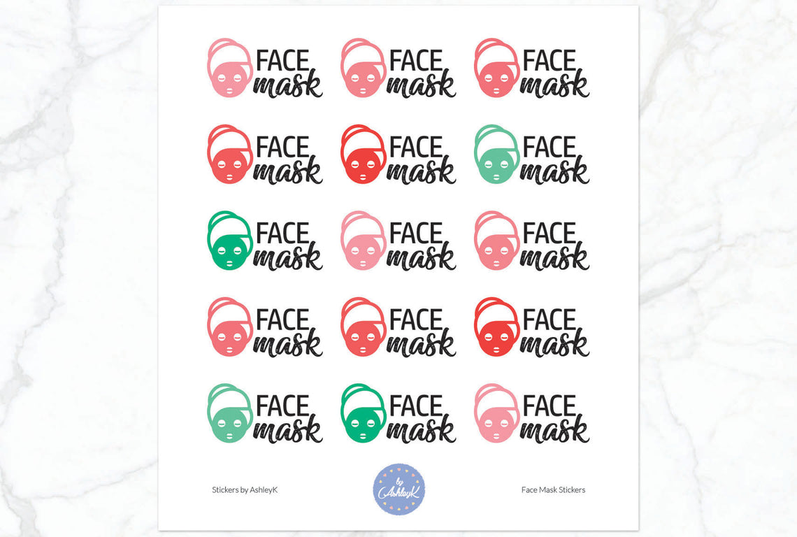Face Mask Stickers - Watermelon