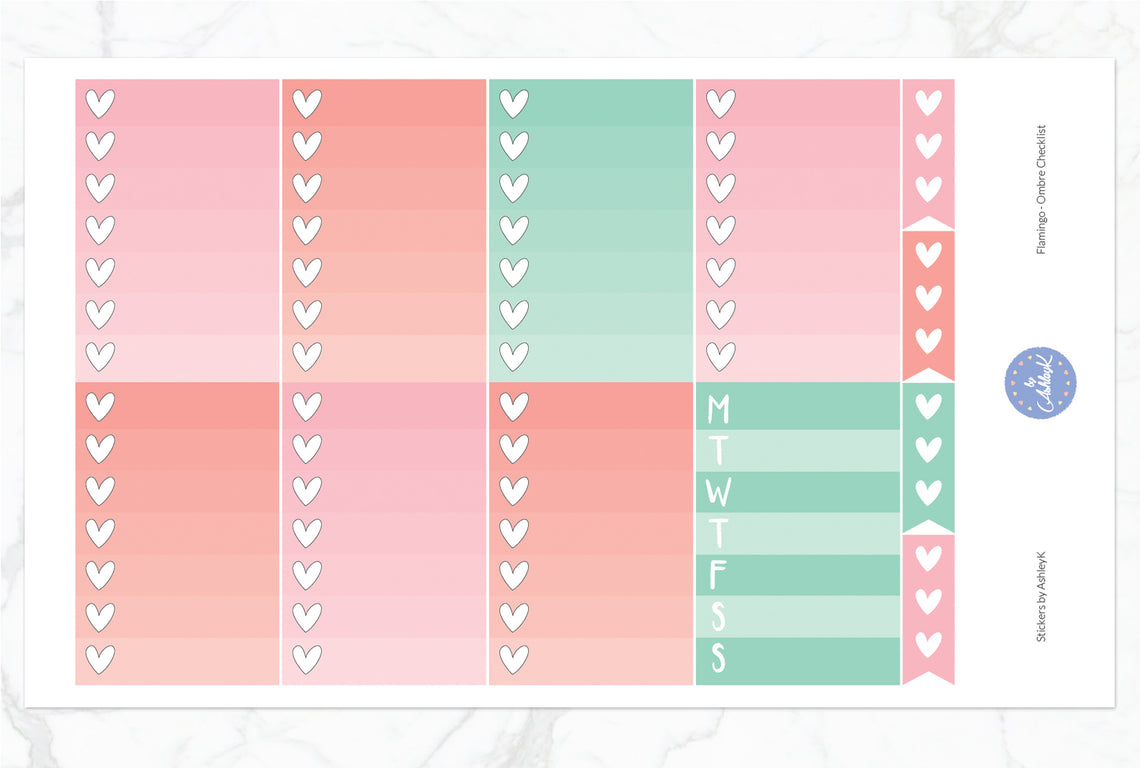 Flamingo HP  - Ombre Checklist Sheet