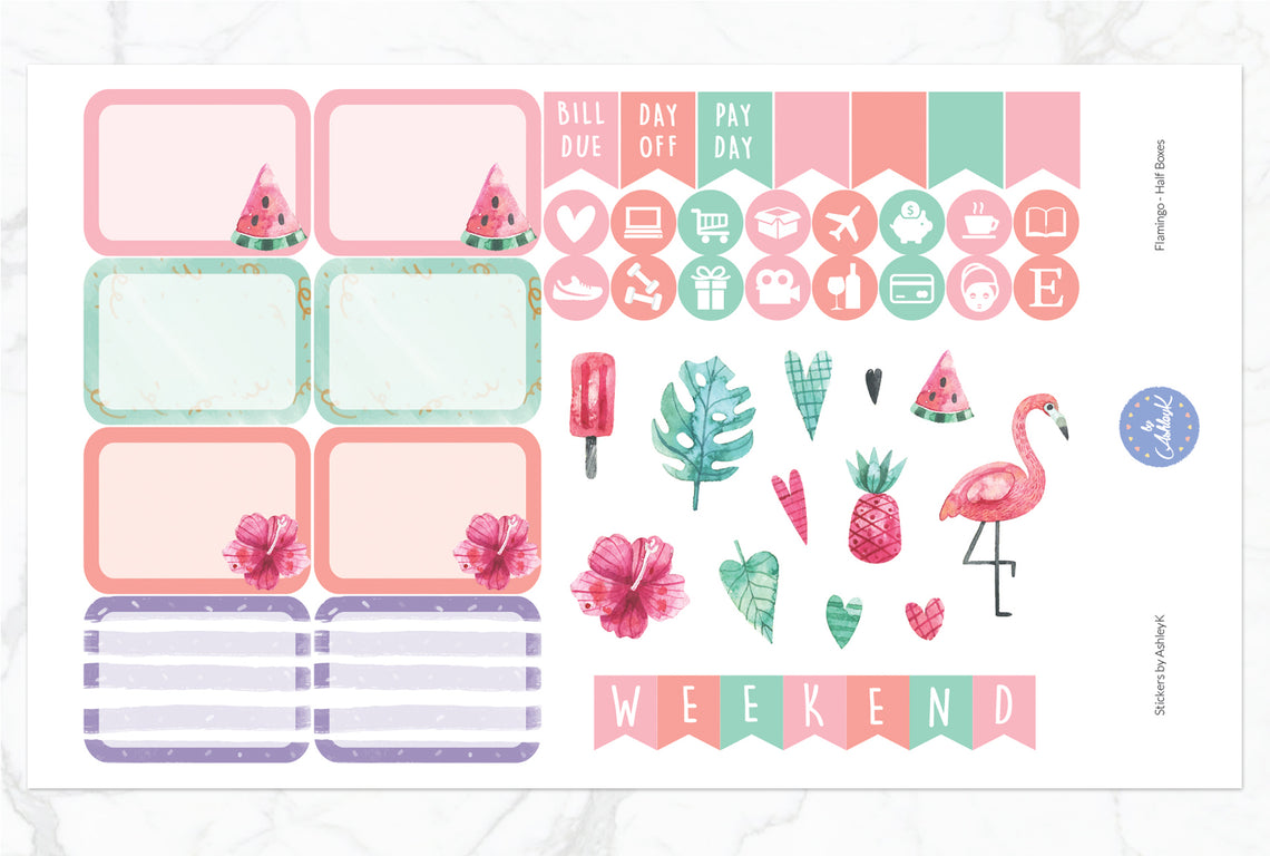 Flamingo HP  - Half Box Sheet