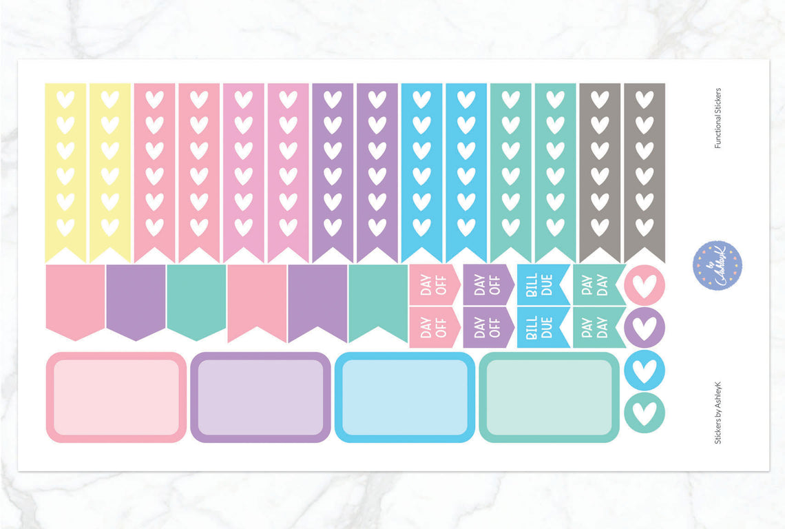 Functional Stickers - Pastel