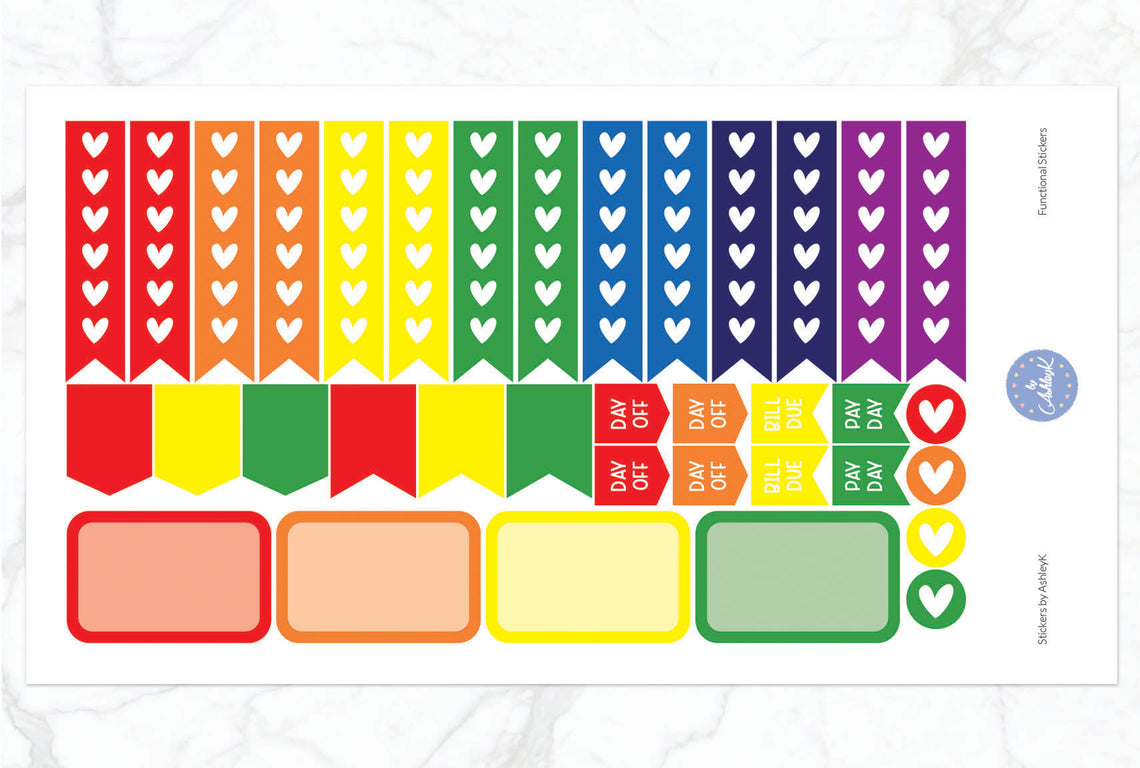 Functional Stickers - Rainbow