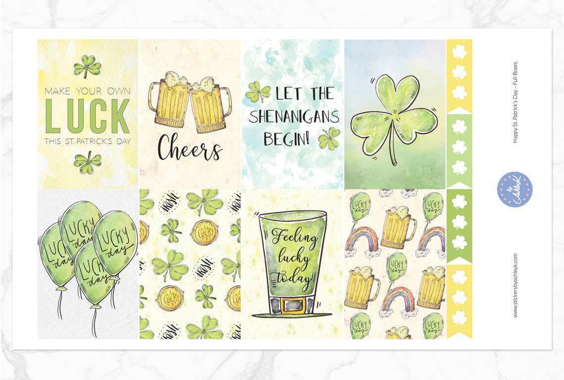 Happy St. Patrick's Day Weekly Kit  - Full Box Sheet