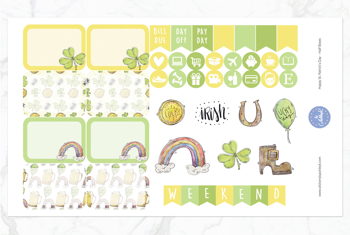 Happy St. Patrick's Day Weekly Kit  - Half Box Sheet