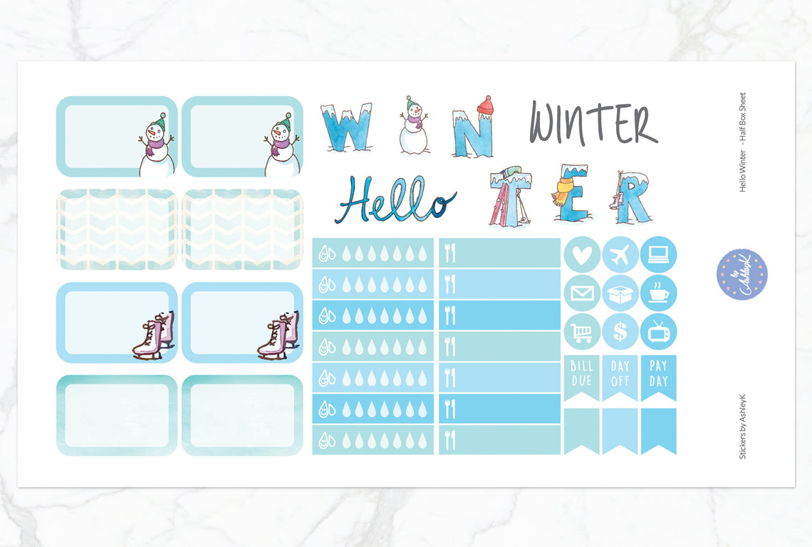 Hello Winter - Half Box Sheet