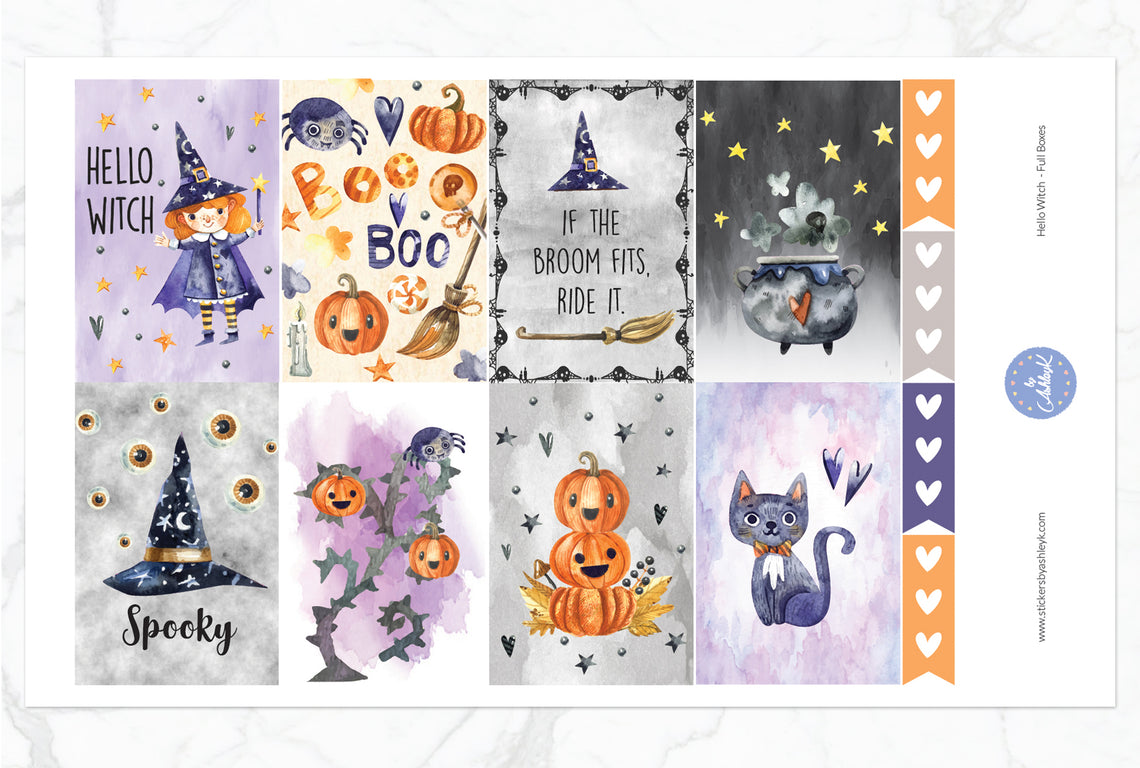 Hello Witch Weekly Kit  - Full Box Sheet