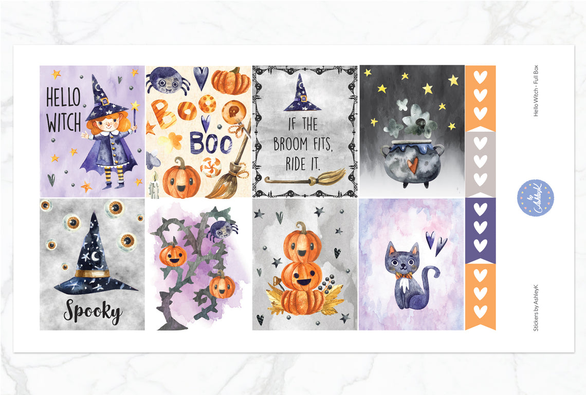 Hello Witch Weekly Kit  - Full Box Sheet