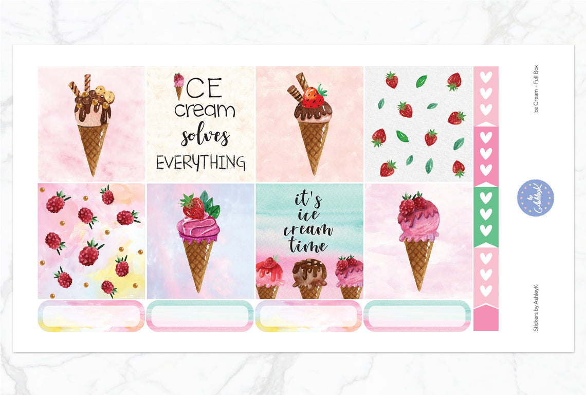 Ice Cream - Full Box Sheet