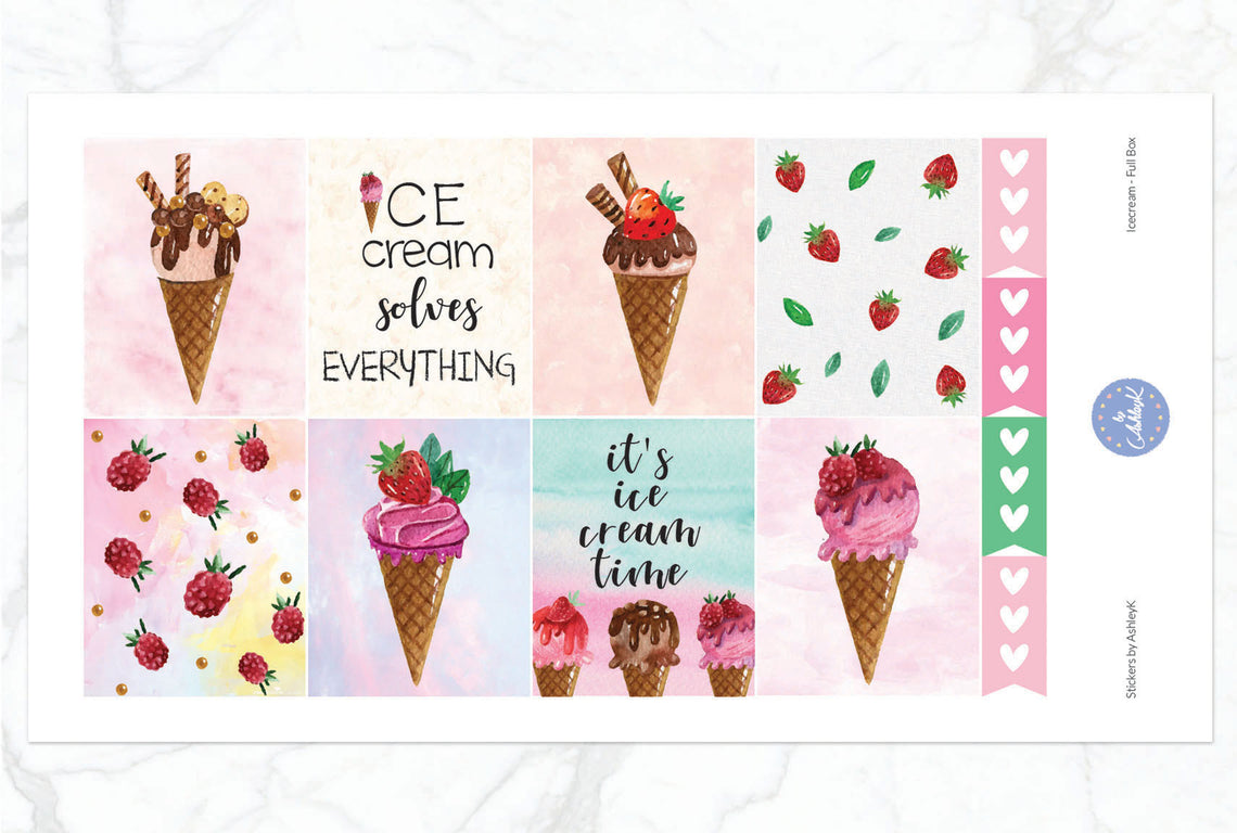 Ice Cream - Full Box Sheet