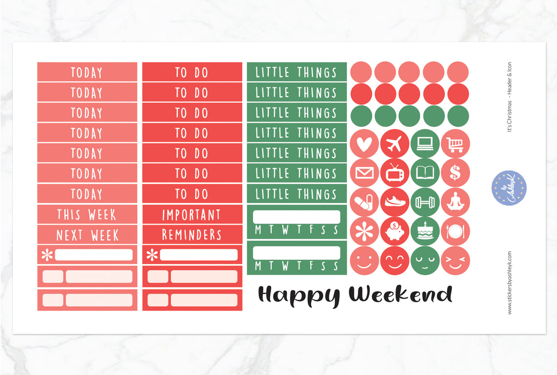 It's Christmas Weekly Kit – Stickers by AshleyK