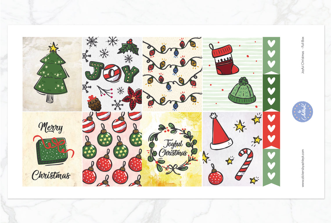 Joyful Christmas Weekly Kit  - Full Box Sheet
