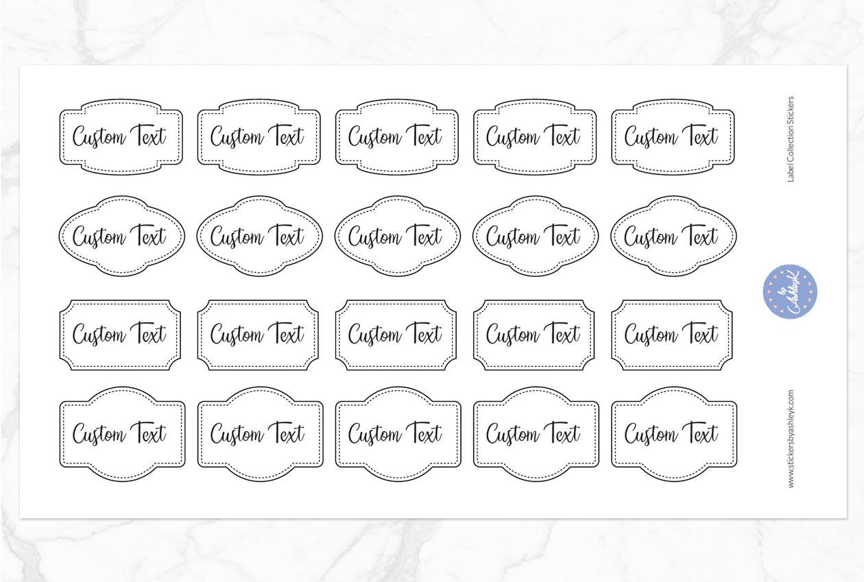Label Collection Planner Stickers