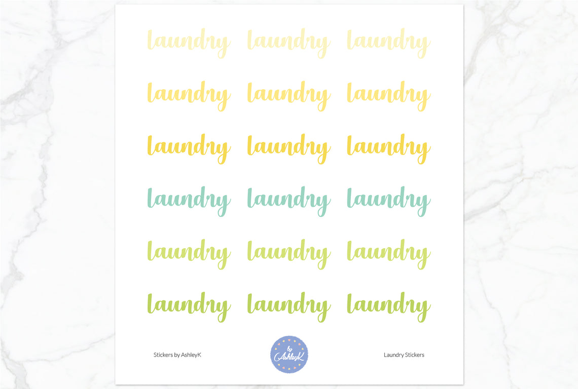Laundry Stickers - Lemon&Lime