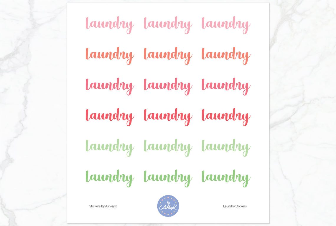 Laundry Stickers - Strawberry