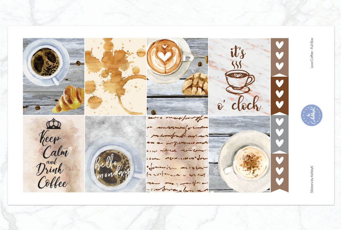Love Coffee - Full Box Sheet