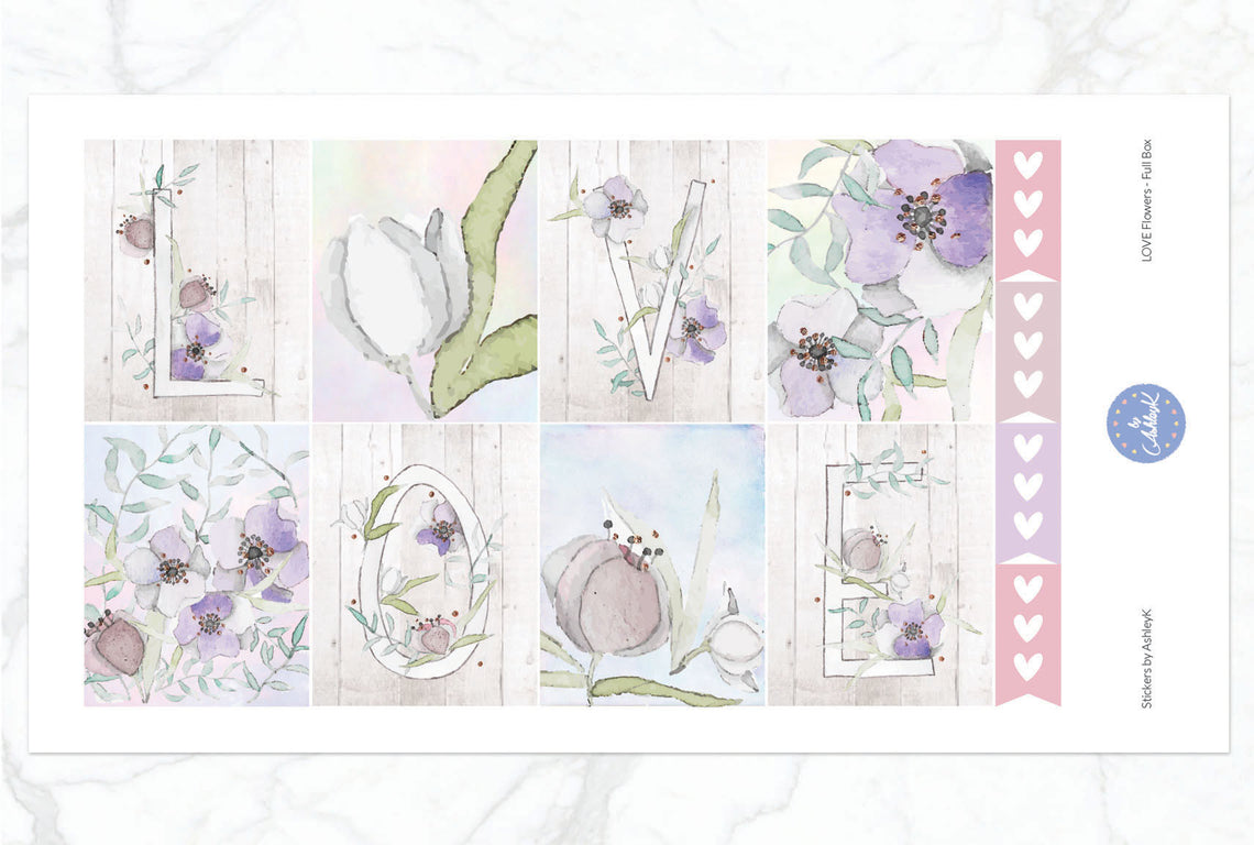 Love Flowers - Full Box Sheet