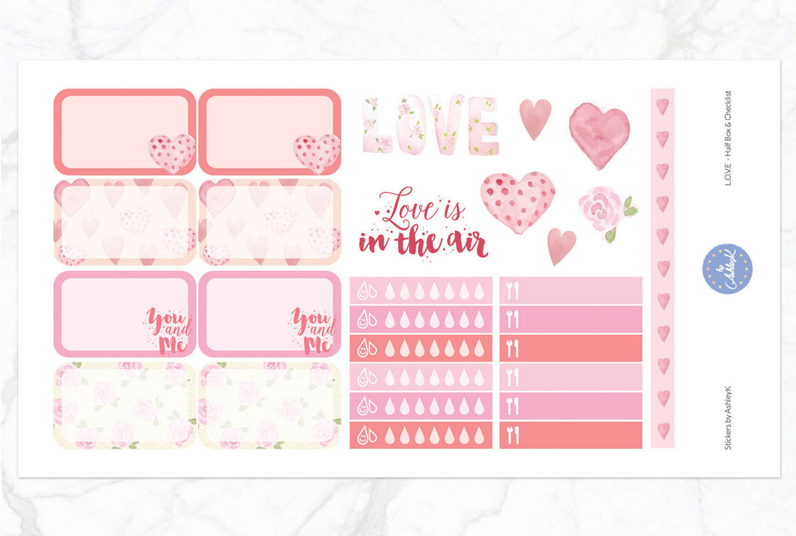 Love Valentines - Half Box Sheet